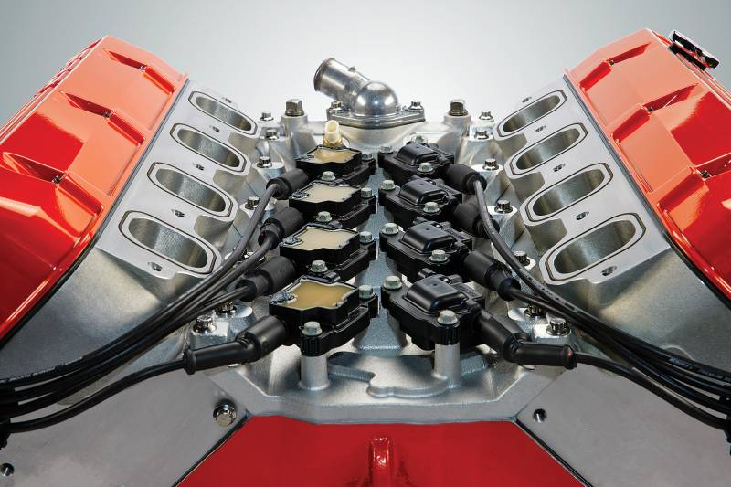 JDM engine parts arranged for inspection